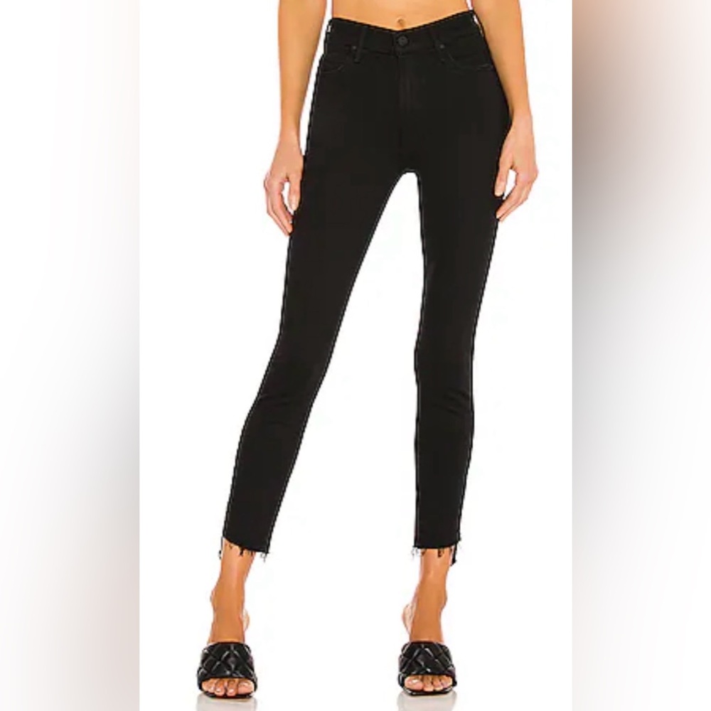 MOTHER Stunner Zip Ankle Step Fray Not Guilty Jeans